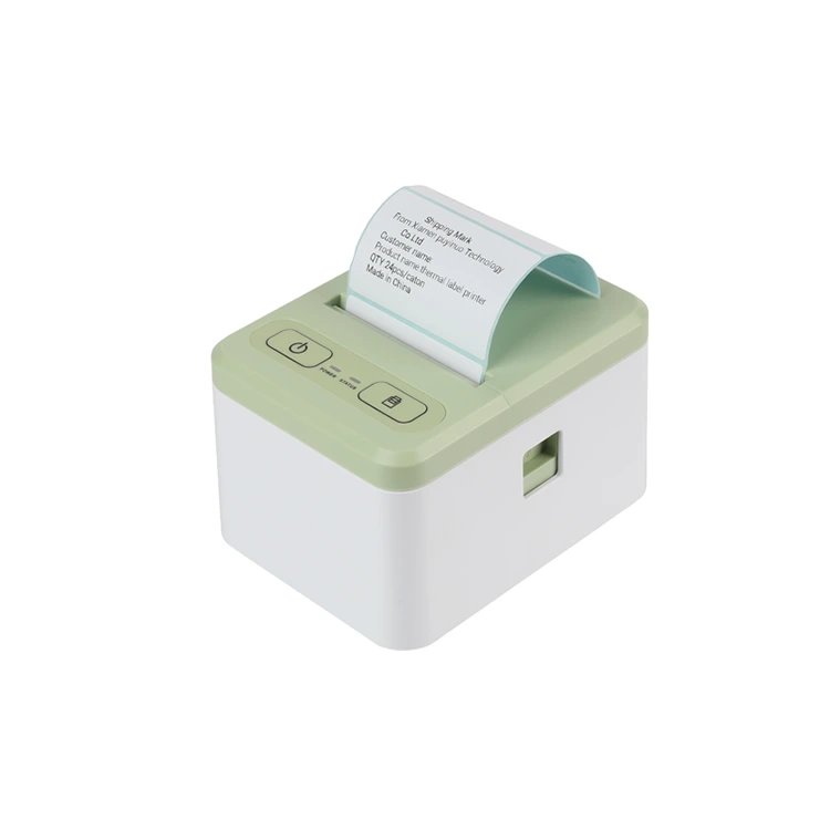 Impressora de etiquetas conectável por Bluetooth e PC de mesa