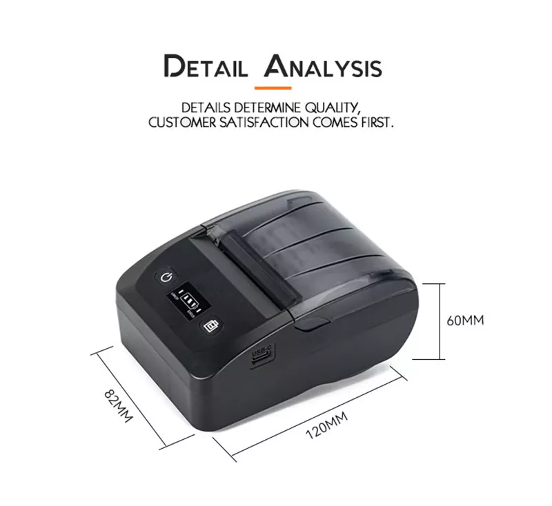 58mm Thermal Bluetooth Portable Receipt Printer